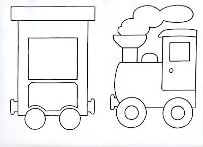 Tren goma eva moldes - Imagui