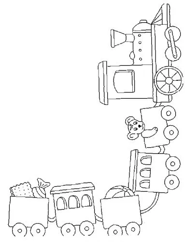 Moldes de tren en foami - Imagui
