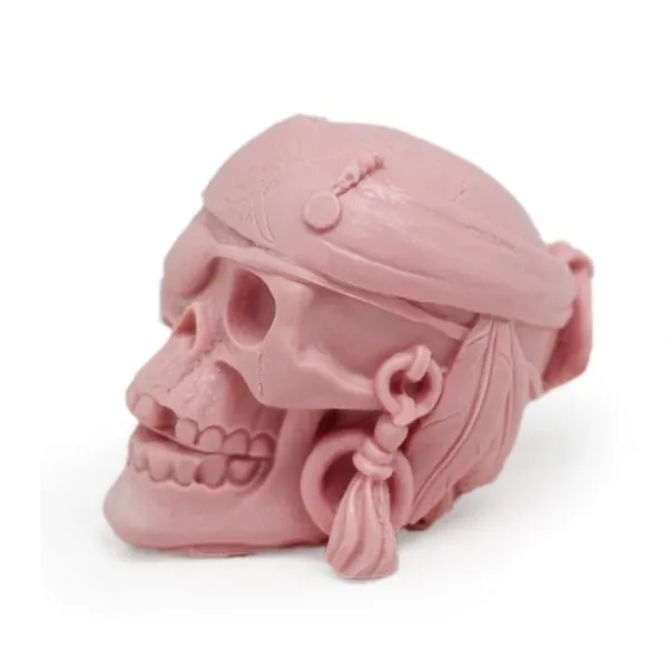 Molde para hacer velas Calavera con Parche, molde de calavera ...