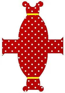 Molde del vestido de Minnie Mouse - Imagui