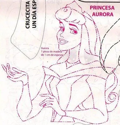 Moldes princesa Aurora en foami - Imagui
