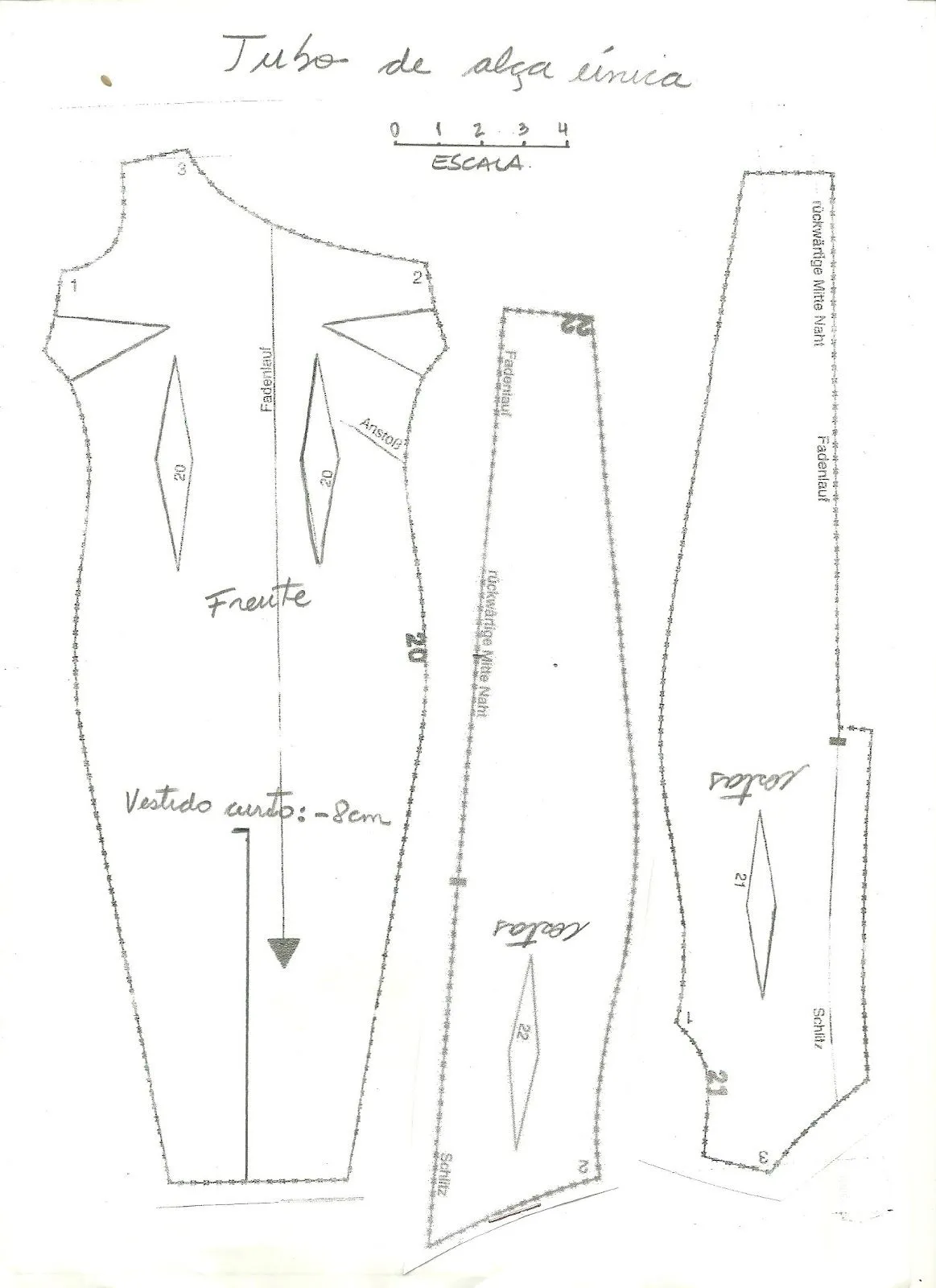 Molde de vestidos para barbie - Imagui