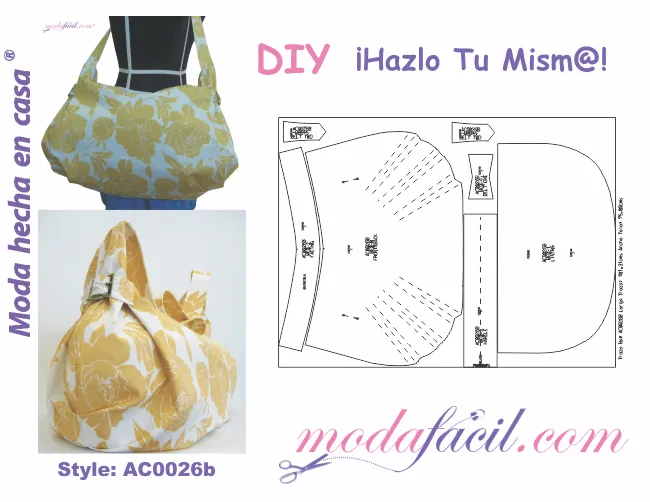 Moldes de 10 bolsos y maletines para mujer - Modafacil.DIY Moldes de 10 bolsos y maletines para mujer - Modafacil.DIY