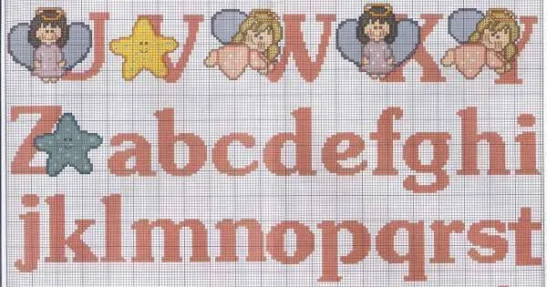 Moldes de abecedarios en punto de cruz - Imagui