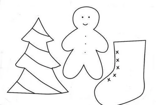 Moldes para adornos de Navidad - Manualidades Infantiles Moldes para adornos de Navidad - Manualidades Infantiles