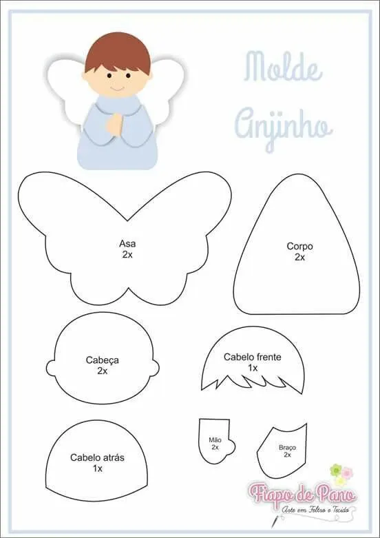 Moldes para hacer angelitos de fieltro - Dale Detalles | Molde de anjinho, Anjinhos de feltro, Molde de anjo Moldes para hacer angelitos de fieltro - Dale Detalles | Molde de anjinho, Anjinhos de feltro, Molde de anjo