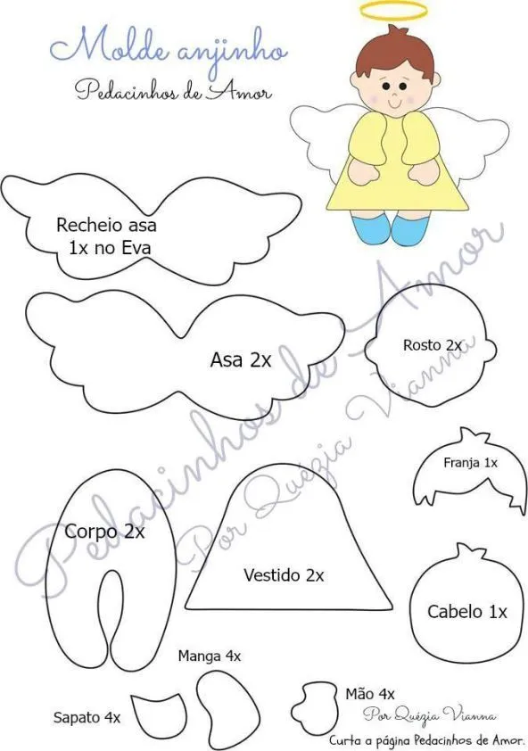 Moldes para hacer angelitos de fieltro | Felt christmas decorations, Felt christmas, Felt christmas ornaments Moldes para hacer angelitos de fieltro | Felt christmas decorations, Felt christmas, Felt christmas ornaments