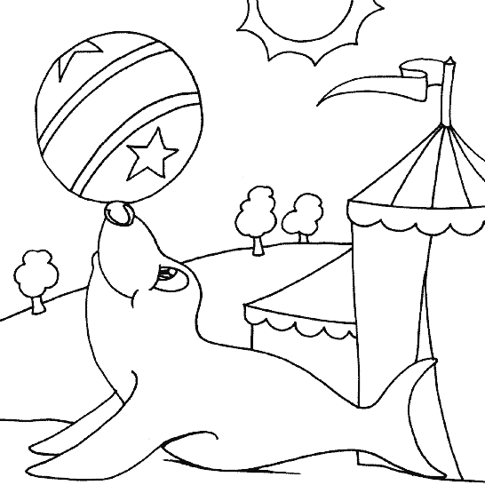 Dibujos para colorear de Shows de Animales, Plantillas para ...