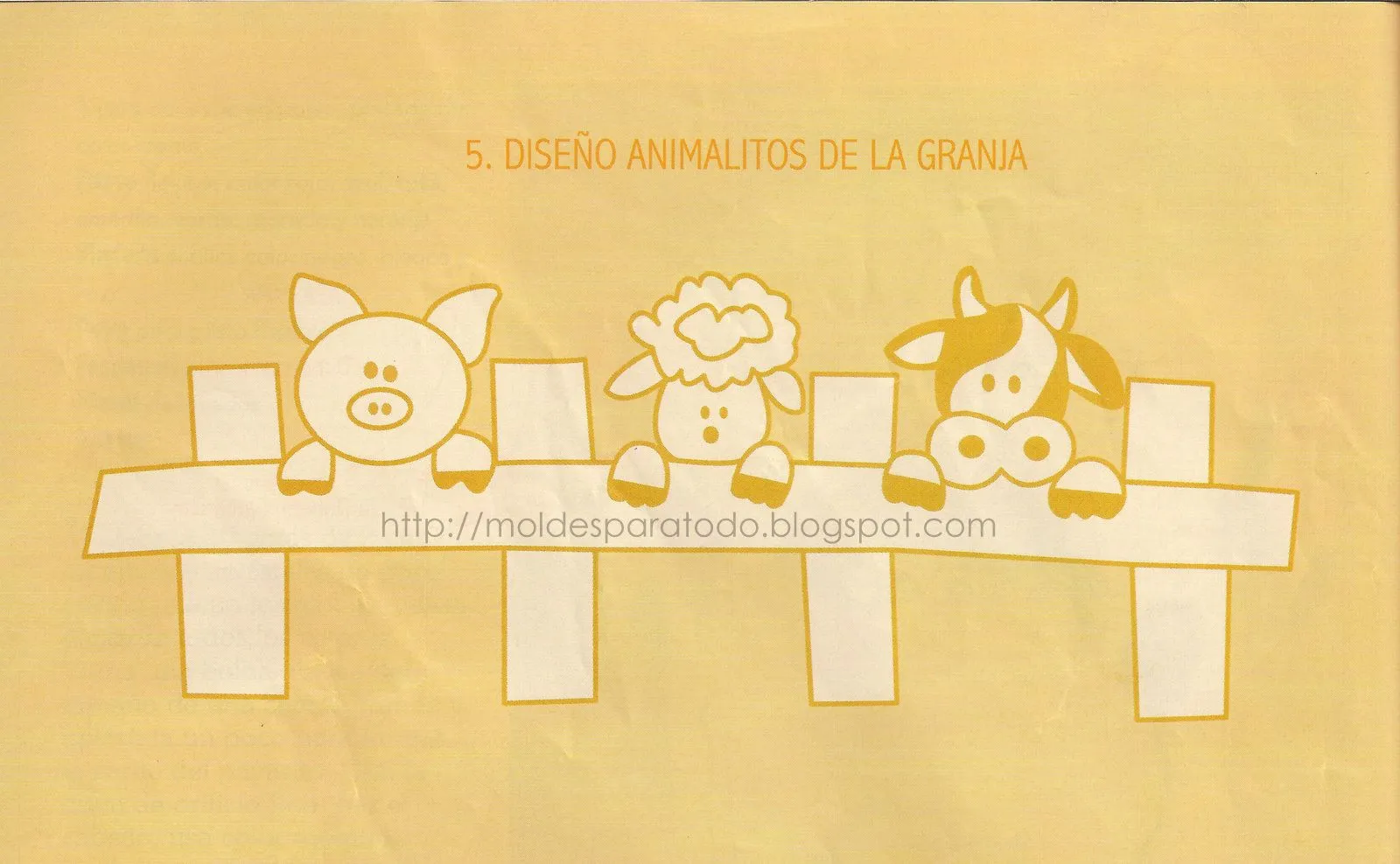 Moldes para Todo: = Especieros Animalitos de la Granja =