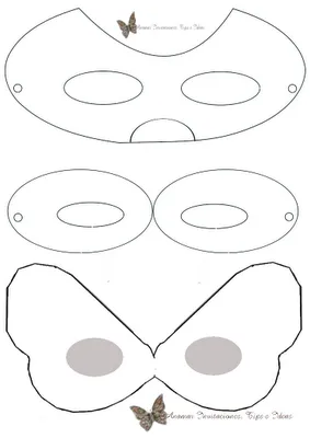 Moldes de antifaces para imprimir - Imagui
