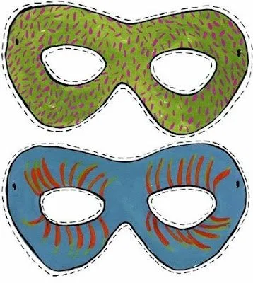 Moldes de antifaz para carnaval - Imagui