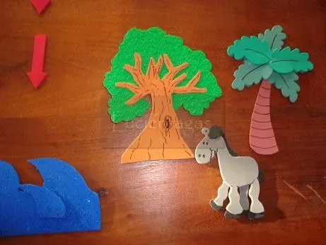 Dibujo de arbol en foami - Imagui