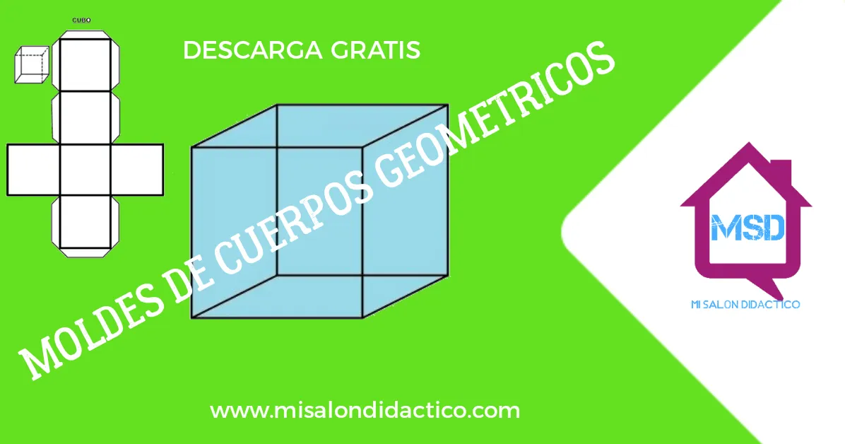 MOLDES PARA ARMAR CUERPOS GEOMETRICOS | MATERIAL DIDÁCTICO PRIMARIA MOLDES PARA ARMAR CUERPOS GEOMETRICOS | MATERIAL DIDÁCTICO PRIMARIA