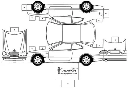 Moldes de autos de papel - Imagui