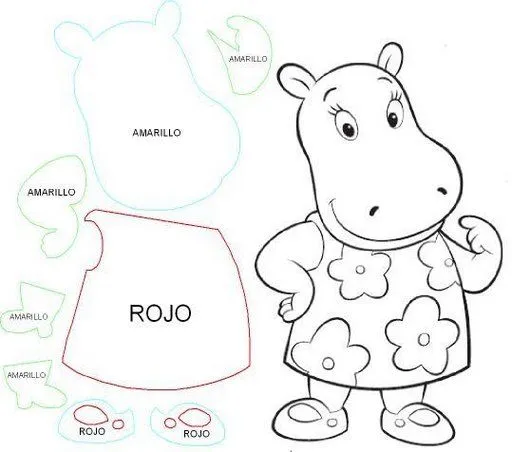 Moldes backyardigans foamy - Imagui