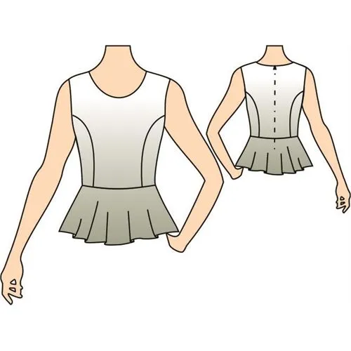 Molde de Blusa Peplum