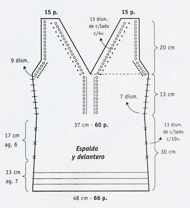 Patrones de Tejido Gratis - Blusa abierta con trenzas Patrones de Tejido Gratis - Blusa abierta con trenzas