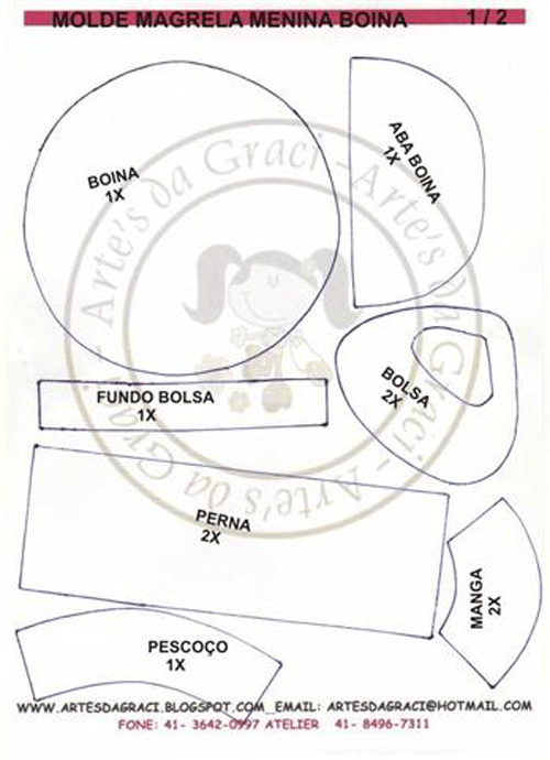 Moldes para hacer boinas - Imagui | Boinas bellisimas | Pinterest ...
