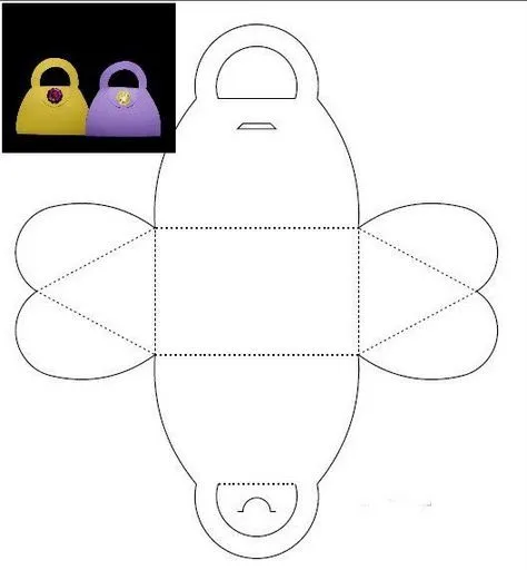 Moldes para bolsos de papel. | Ideas y material gratis para ... Moldes para bolsos de papel. | Ideas y material gratis para ...