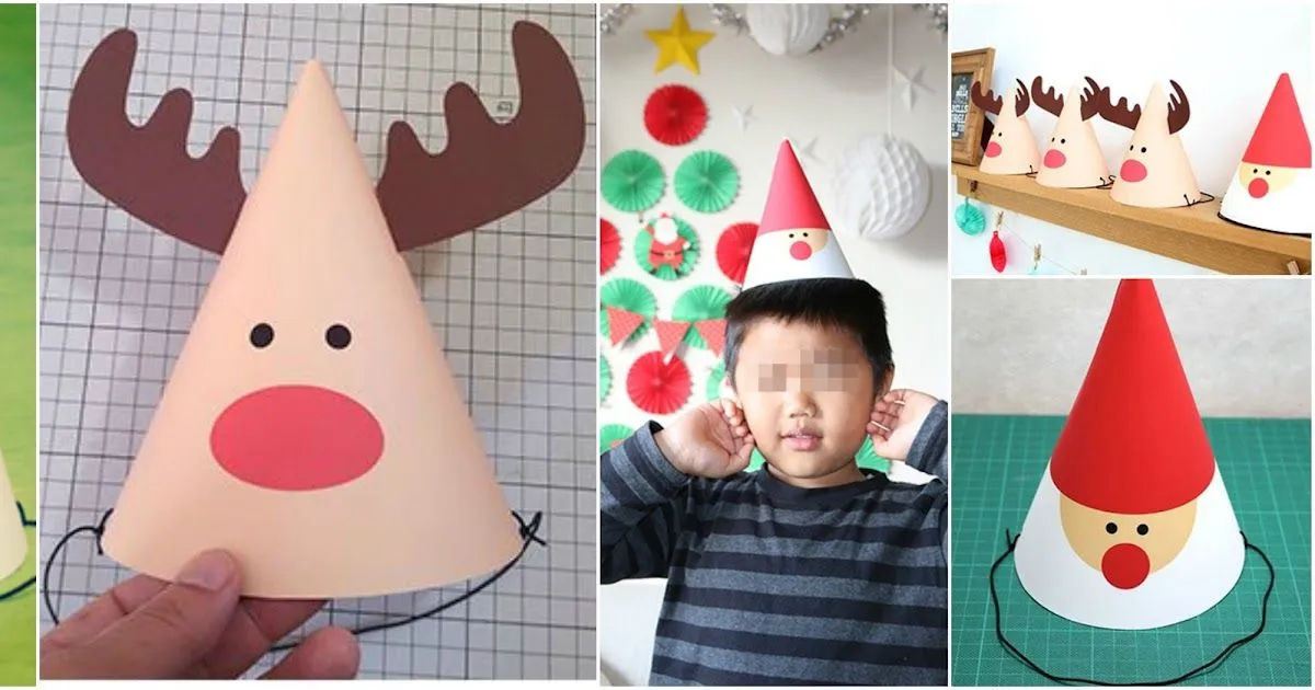 Moldes para hacer bonitos gorritos navideños de renos y santa claus ~ Belleza y Peinados Moldes para hacer bonitos gorritos navideños de renos y santa claus ~ Belleza y Peinados