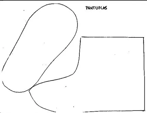 Pantuflas para niños moldes - Imagui