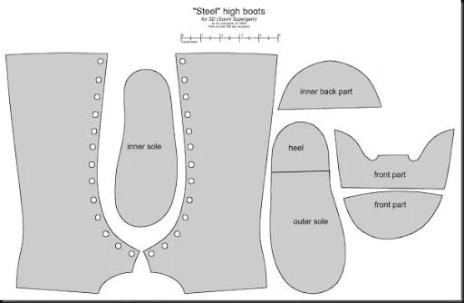 Moldes para hacer botas de disfraz - Imagui