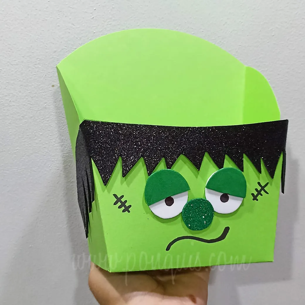 Moldes para realizar Cajitas para Halloween de Murciélago, Gato y  Frankenstein – Galería Ponquis