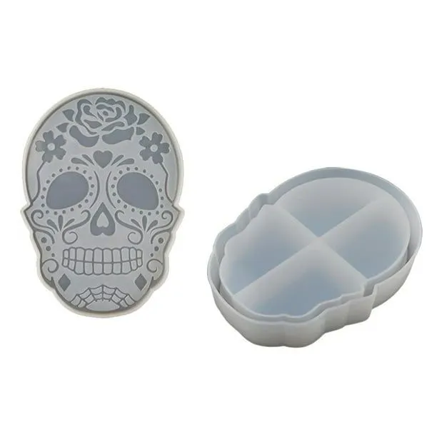 Moldes De Calavera De Silicona Para Hacer Calaveras De Halloween, Modelo De Joyero, Molde De Resina Inevent HA018282-00 | Walmart en línea Moldes De Calavera De Silicona Para Hacer Calaveras De Halloween, Modelo De Joyero, Molde De Resina Inevent HA018282-00 | Walmart en línea