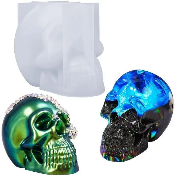 Moldes de calavera de silicona, moldes de forma de calavera grande 3d para resina epoxi, molde de re Feliz Sencillez | Walmart en línea Moldes de calavera de silicona, moldes de forma de calavera grande 3d para resina epoxi, molde de re Feliz Sencillez | Walmart en línea