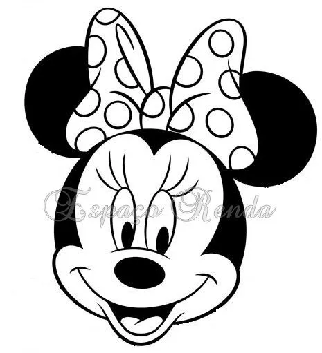 Moldes de caras de Minnie Mouse - Imagui
