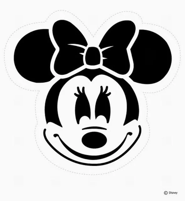 Moldes de la cara de Minnie Mouse. | Ideas y material gratis para ...