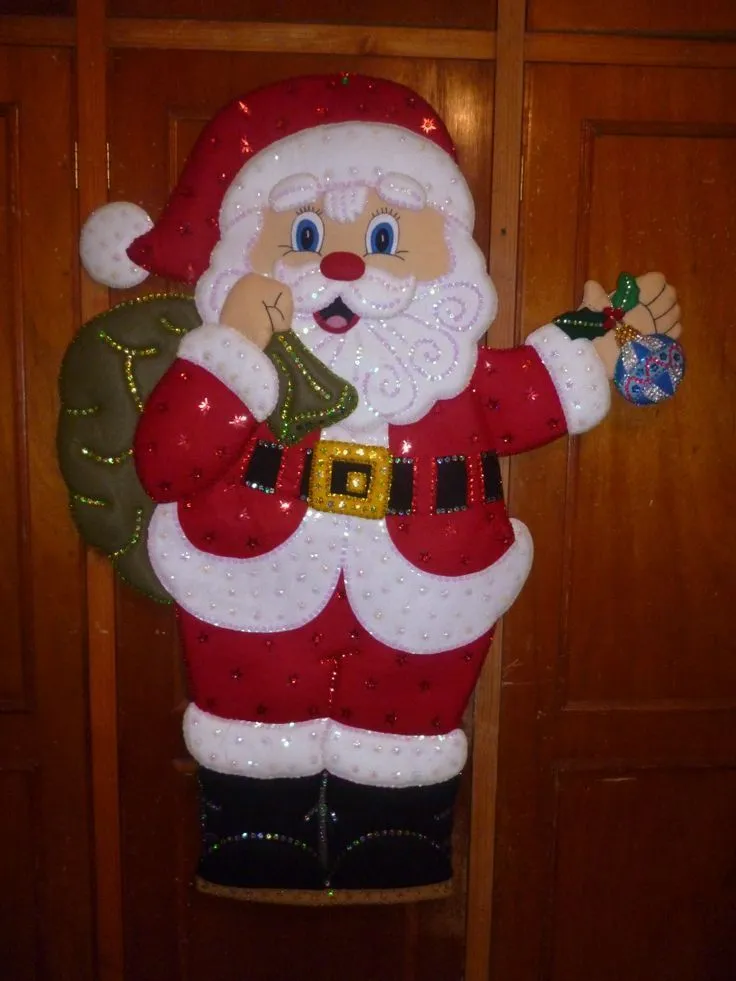 Moldes De Cara De Santa Claus En Fieltro | Santa claus de fieltro, Moldes de santa claus, Manualidades Moldes De Cara De Santa Claus En Fieltro | Santa claus de fieltro, Moldes de santa claus, Manualidades