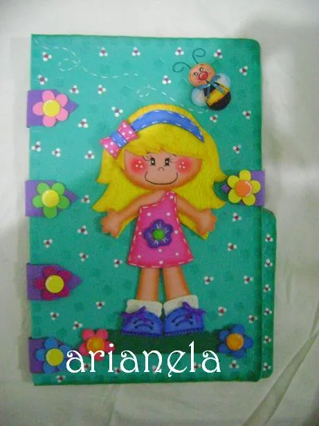 Carpeta decorada en foami para niña - Imagui Carpeta decorada en foami para niña - Imagui