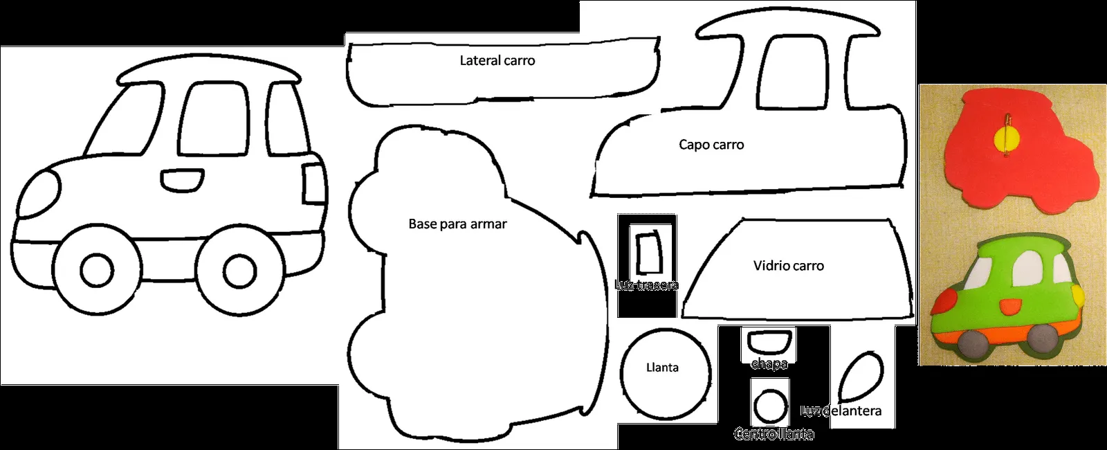 Como hacer carritos en foami - Imagui