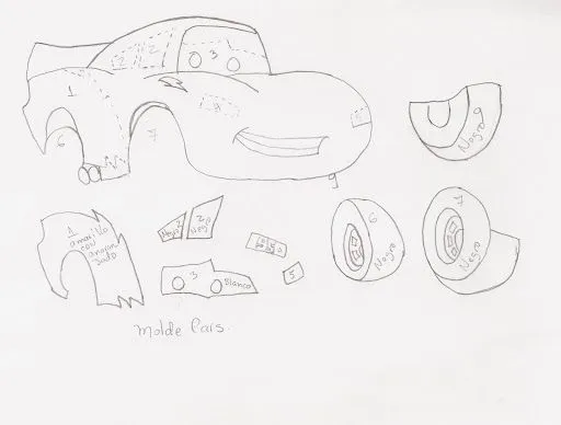 Moldes cars para imprimir - Imagui