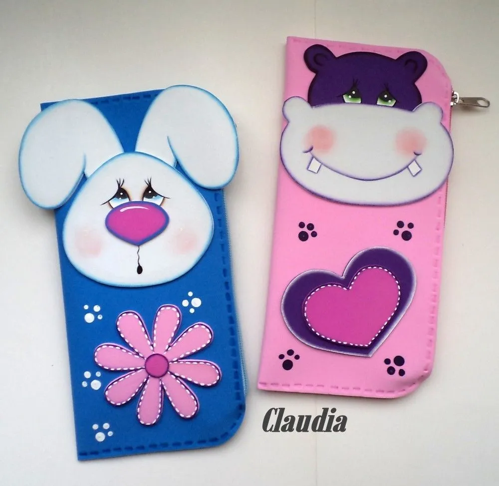 Forever Claudia: Cartucheras en foamy