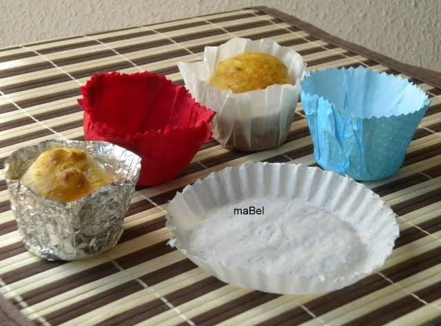 Moldes caseros de papel, pirotines para magdalenas, cupcakes ...
