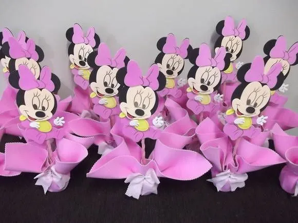 Moldes de centro de mesa de Minnie bebé | cumpleaños infantiles ...