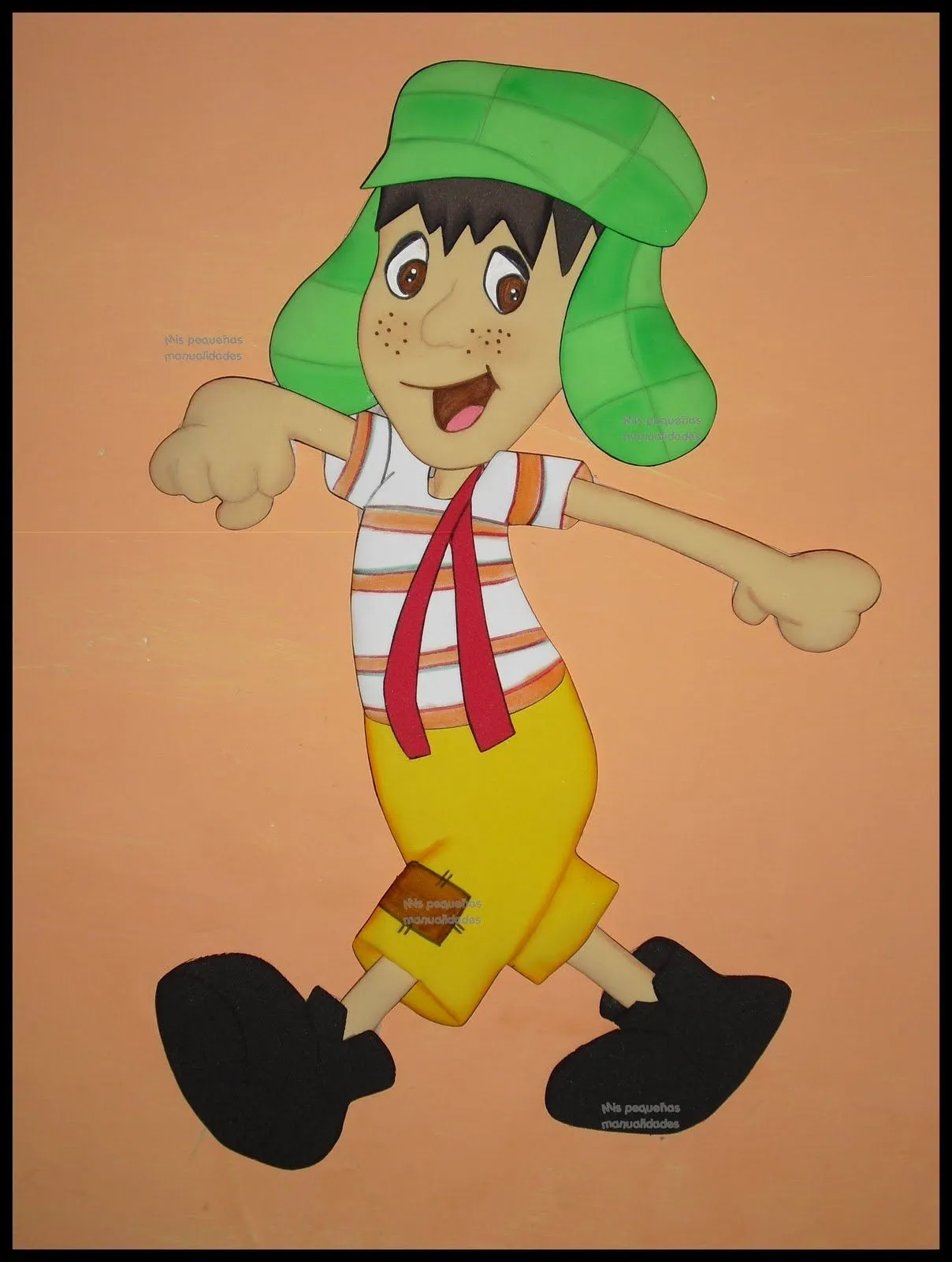 Moldes para hacer el Chavo del 8 en foami - Imagui