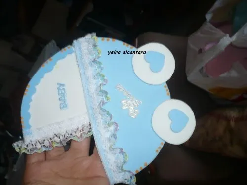 Invitación para baby shower en foami para niño - Imagui