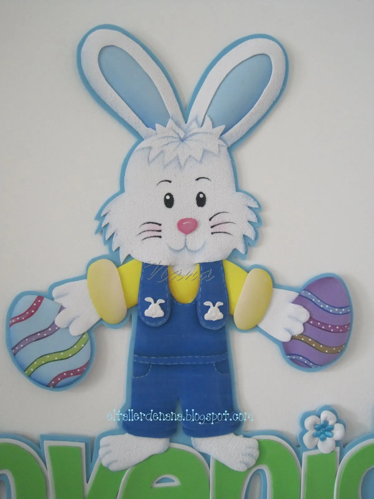 Moldes: conejo de Pascua en foami | Todo en GOMA EVA Moldes: conejo de Pascua en foami | Todo en GOMA EVA