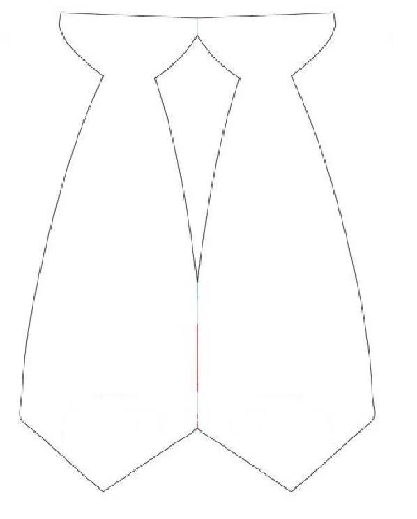 Molde una corbata para pintar - Imagui