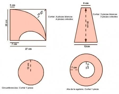 Moldes para imprimir galeras goma espuma - Imagui