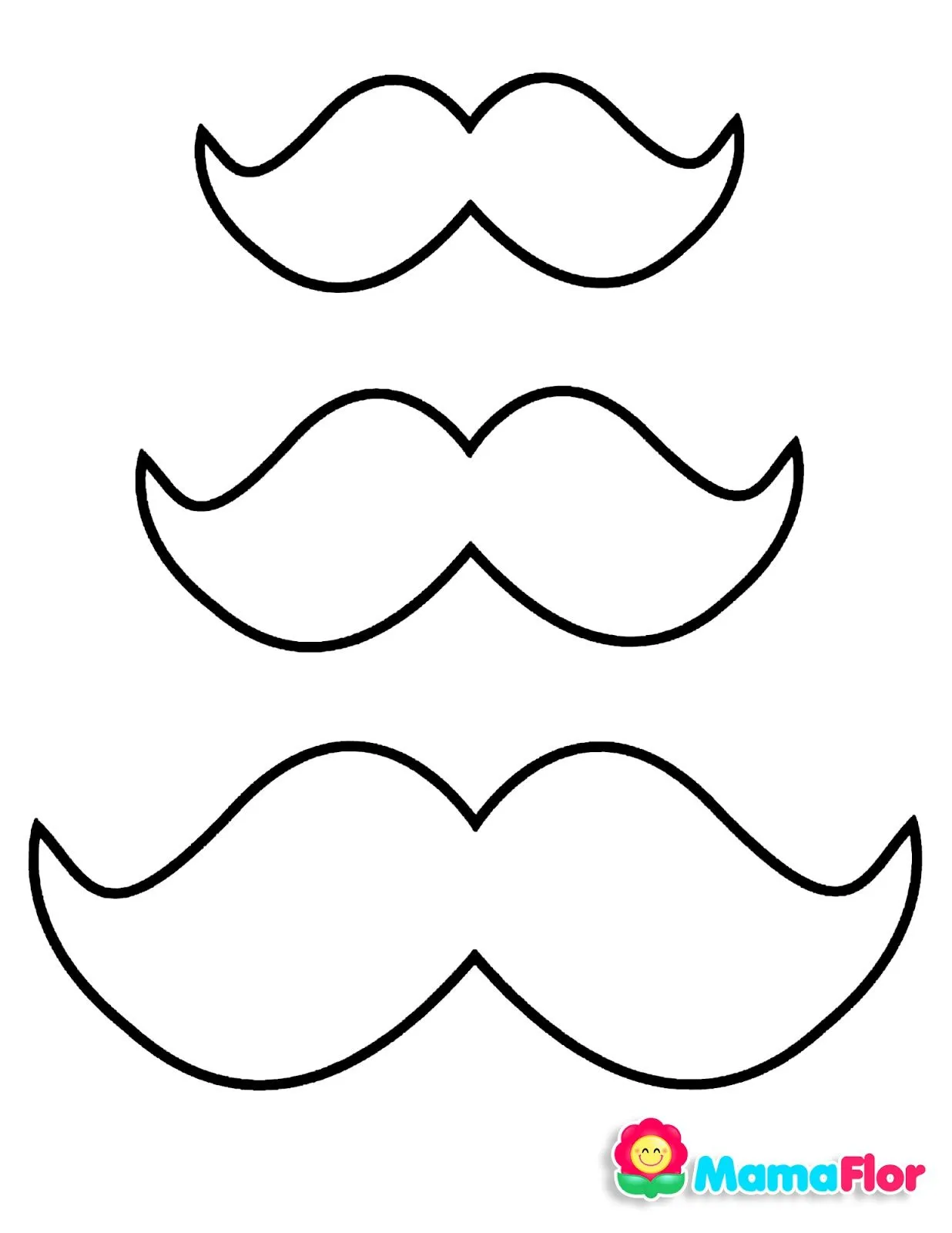 Moldes para Decoración Día del Padre: Bigotes, Corbatas, Sombrero - MamaFlor.com Moldes para Decoración Día del Padre: Bigotes, Corbatas, Sombrero - MamaFlor.com