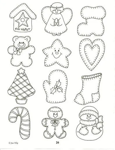 Moldes y dibujos de Navidad para manualidades II - Manualidades en ... Moldes y dibujos de Navidad para manualidades II - Manualidades en ...