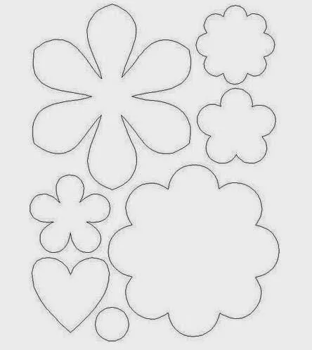 Moldes y diseños de flores en fieltro - Paperblog Moldes y diseños de flores en fieltro - Paperblog