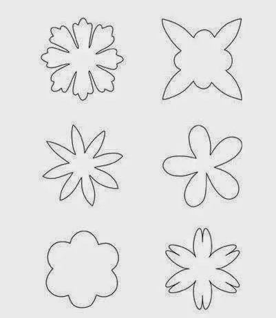 Moldes y diseños de flores en fieltro - Paperblog