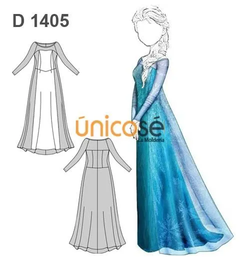MOLDES DISFRACES I on Pinterest | Costura, Rapunzel and Elsa
