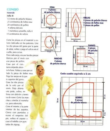 Moldes para disfraz de pollo - Imagui