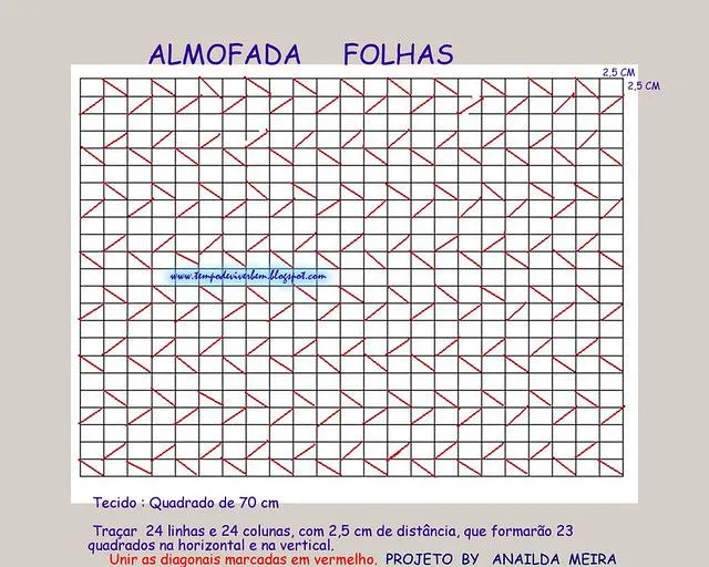 Moldes de cojines drapeados - Imagui